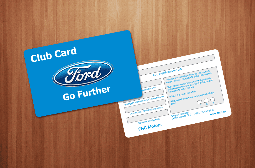 Ford Club Card